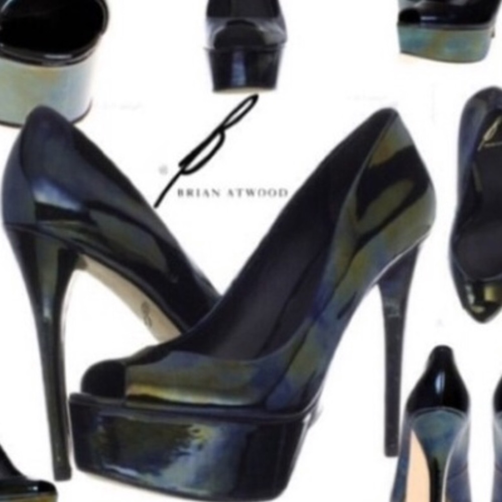 Platform peep toe heels *MAKE OFFER*